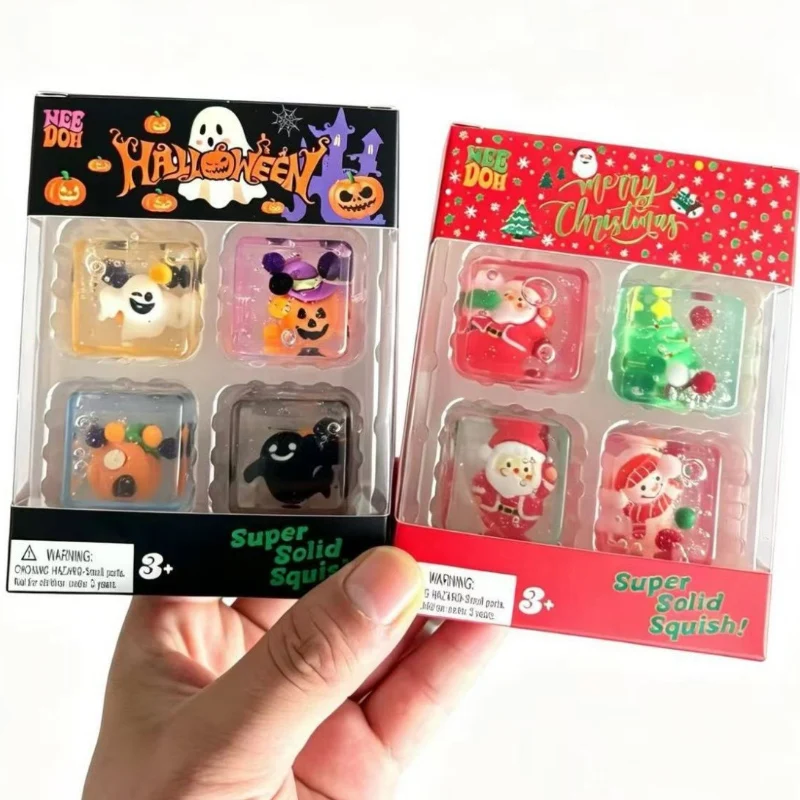 Fidget Cube Original - Needoh Halloween Kerst Teenie Mini IJsblokjes