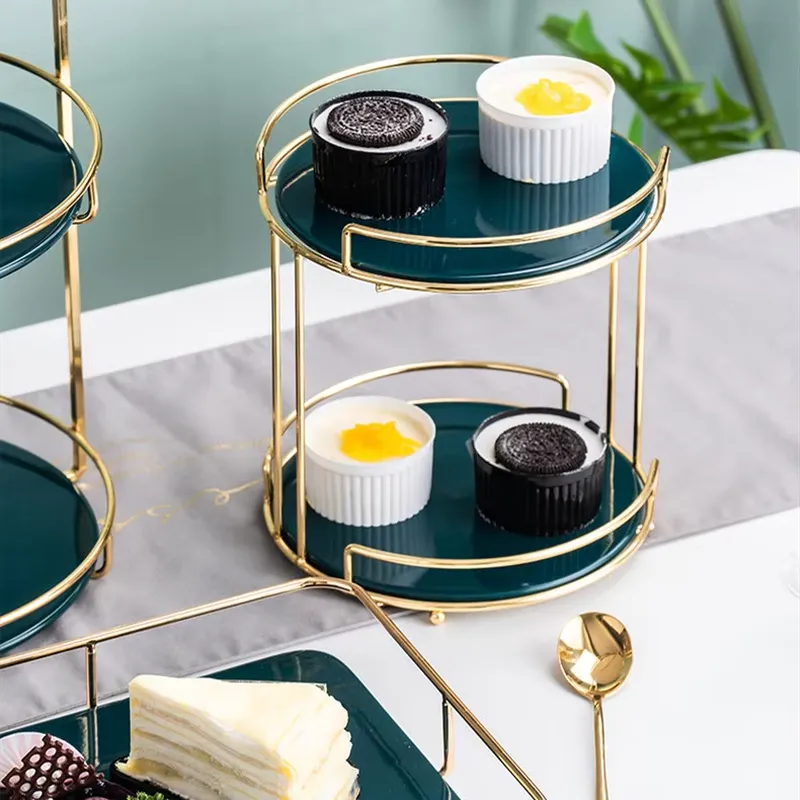Luxe gouden taartstandaardset  - Display Risers Set recensie en prijs