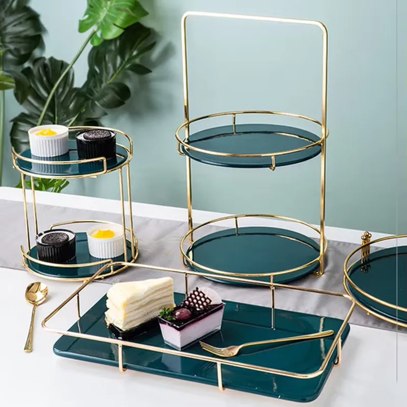 Luxe gouden taartstandaardset  - Display Risers Set recensie en prijs