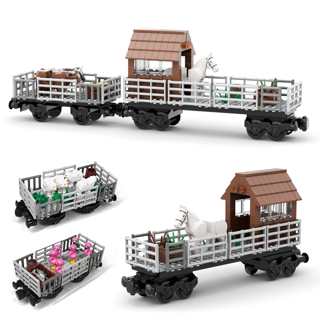 MOC Trein Dierenvervoerwagen B - Lego Set Creator recensie en prijs